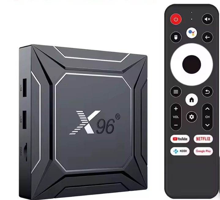 Приставка смарт ТВ 96 M200 4/32 Android 14,0 TV BOX Amlogic S905X5M 2,4G&5G Dual Wifi 1000M LAN AV1 BT Al-SR Smart Video Media Player