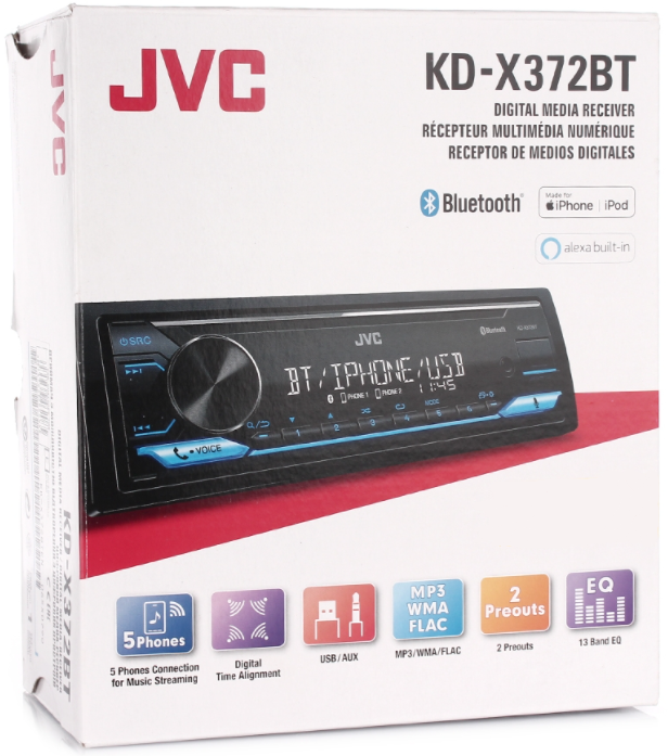 Автомагнітола JVC KD-X372BT - фото 5