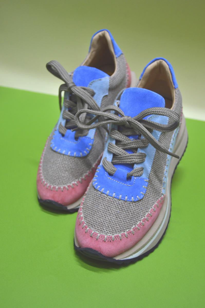 Кросівки жіночі Aquamarin мішковина/замша р. 40 Кольоровий (94100570240) - фото 3