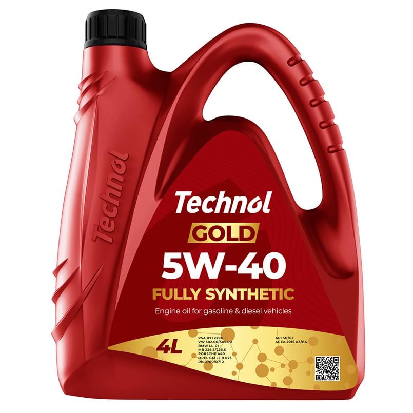 Моторное масло Technol Gold 5W-40 4 л (TL90052)