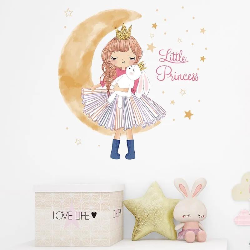 Наклейки виниловые Little Princess лист 40х60 см (Б394-91)