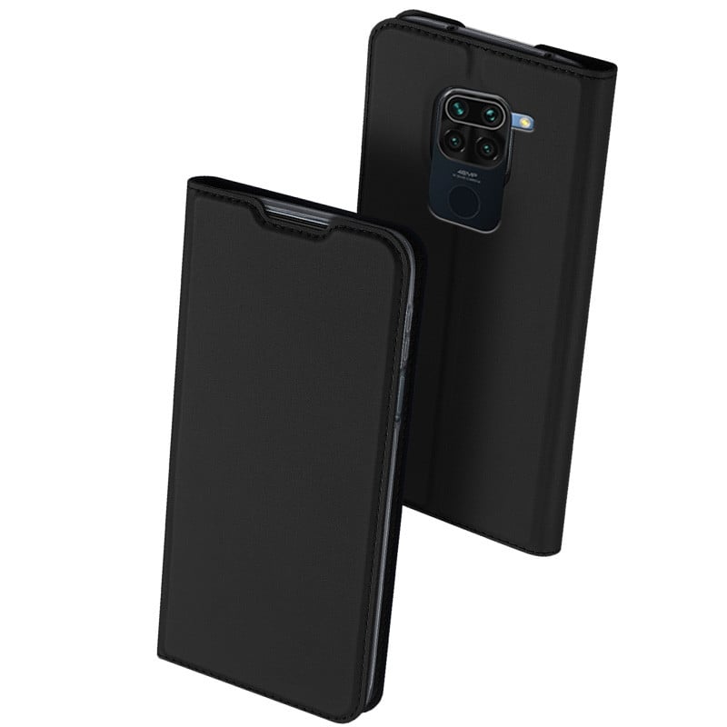 Чехол-книжка Dux Ducis с карманом для визиток для Xiaomi Redmi Note 9/Redmi 10X Черный - фото 2 Чехол-книжка Dux Ducis с карманом для визиток для Xiaomi Redmi Note 9/Redmi 10X Черный - фото 2