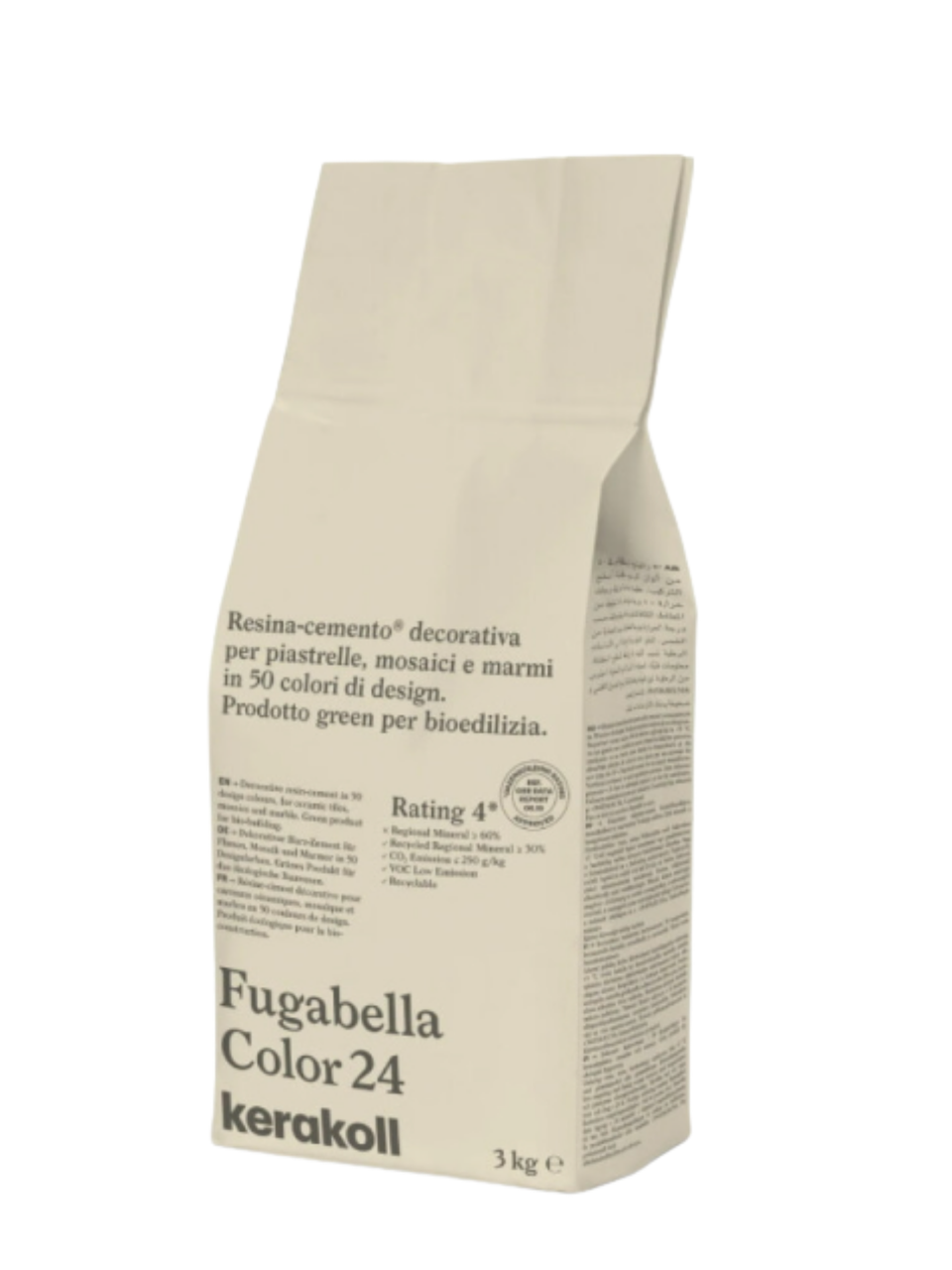 Фуга для швов Kerakoll Fugabella Color-24 3 кг Бежевый (KFG24)