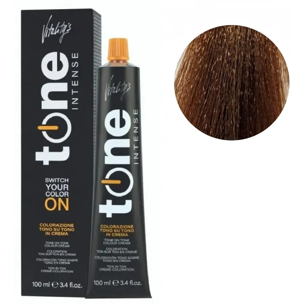 Крем-краска для волос тонирующая безамиачная Tone Intense Vitality's 8/33 Блонд глубокий светло-золотой 100 мл