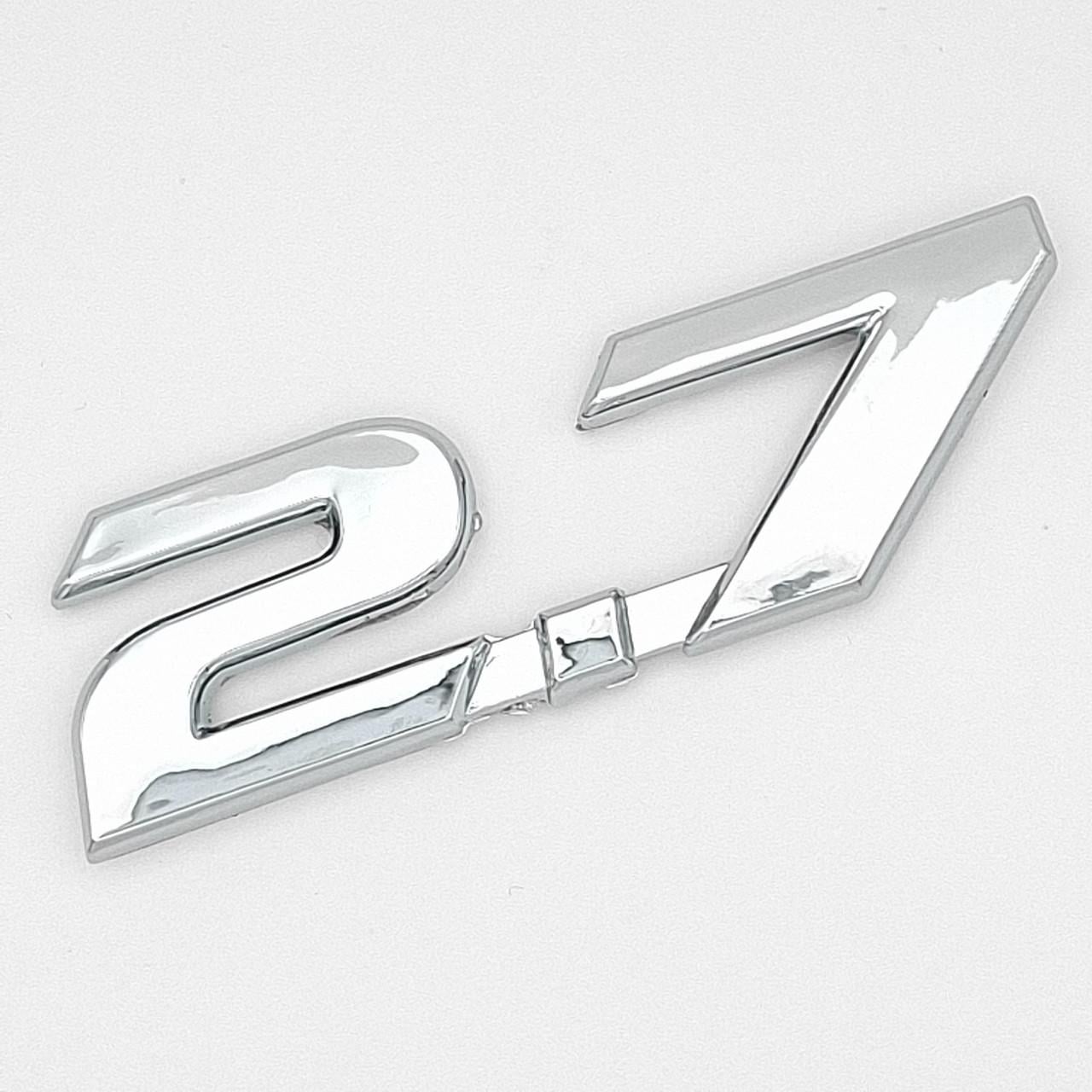 Емблема напис 2,7 Toyota ABS 7х2,6 см Хром глянцевий (2772095824)