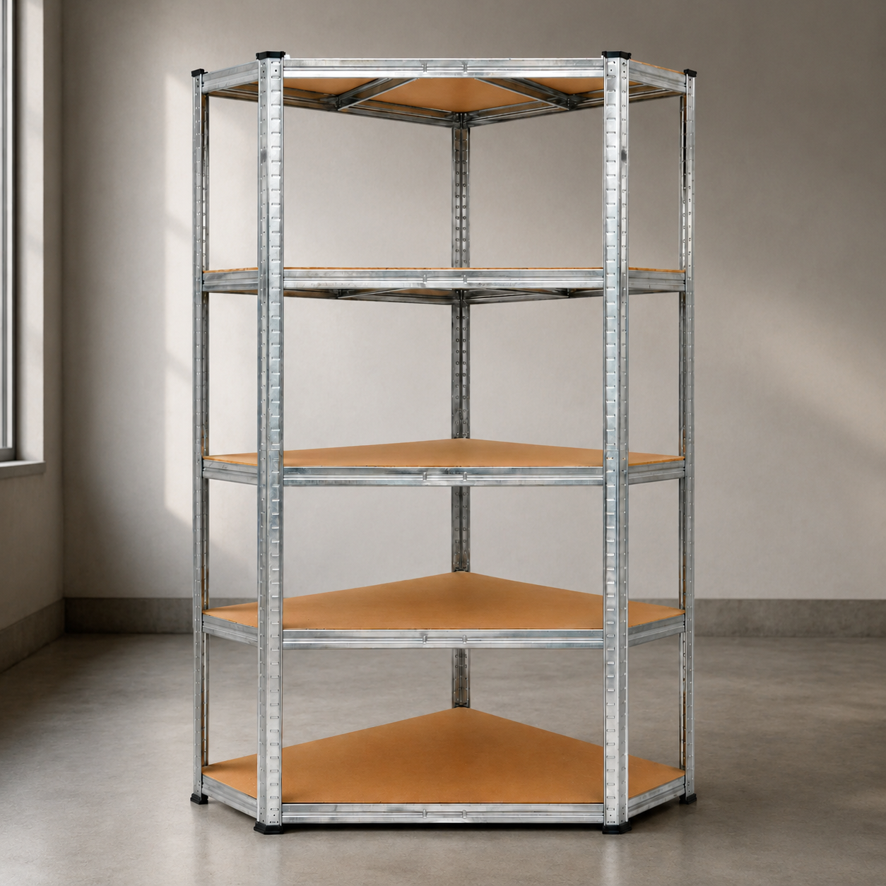 Стеллаж GWI0892 180x90x30 см 5 полок до 875 кг металлический для склада