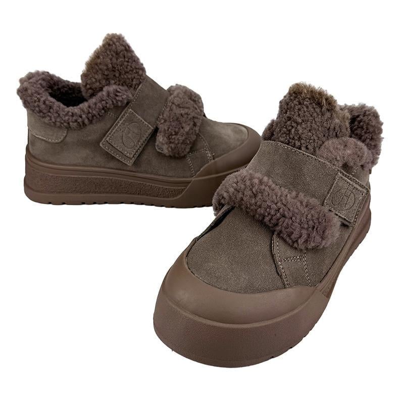 Угги женские замшевые на платформе 5092-3 p. 39 25 см Коричневый - фото 2