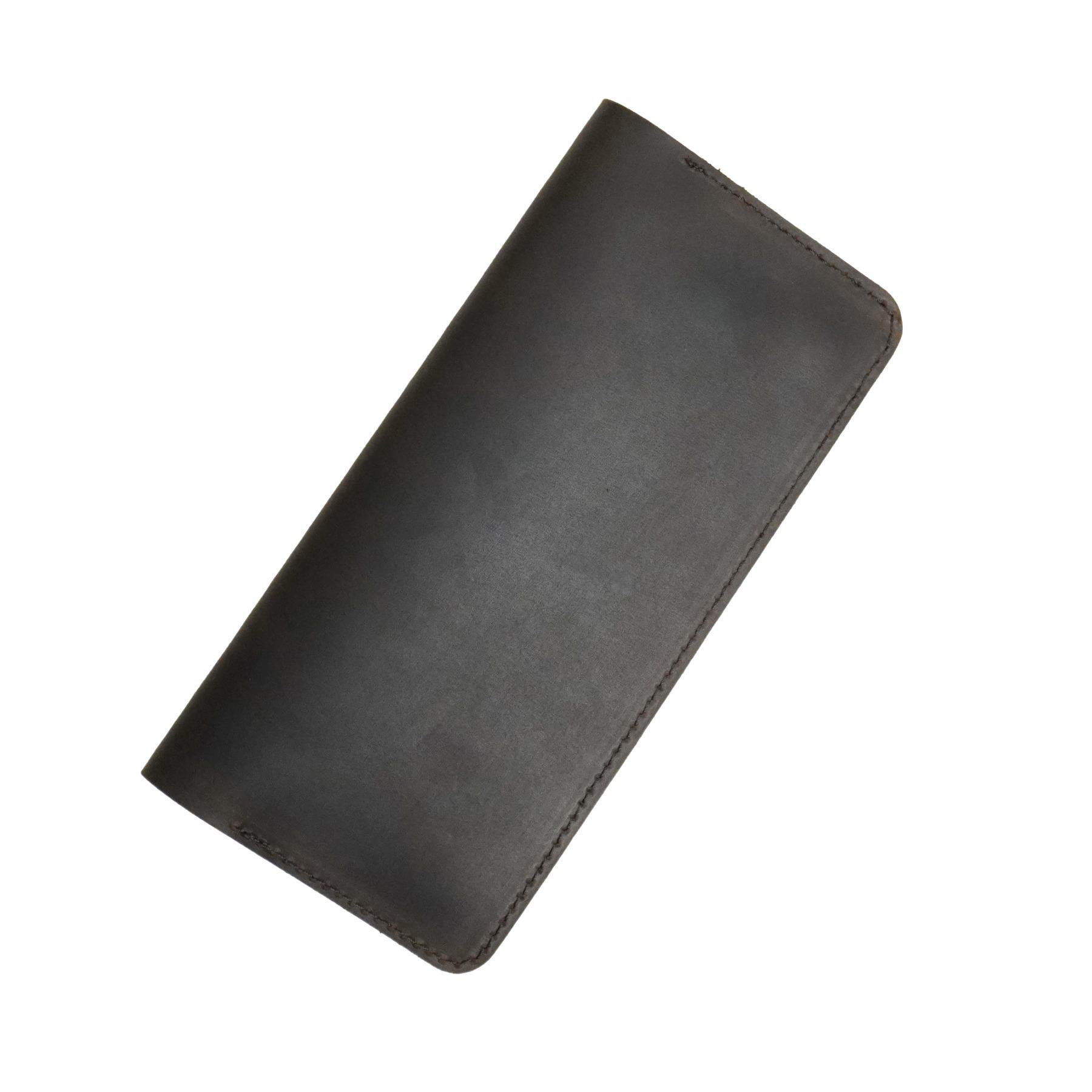 Кошелек-лонгер на прямую купюру Crazy Horse кожаный "SP-01" Коричневый