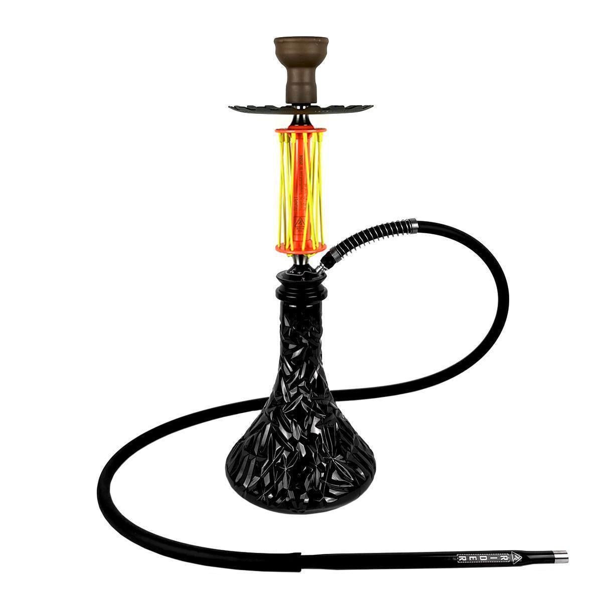 Кальян Hookah Trumpet Rider W 40 Yellow Orange колба Crystal Black