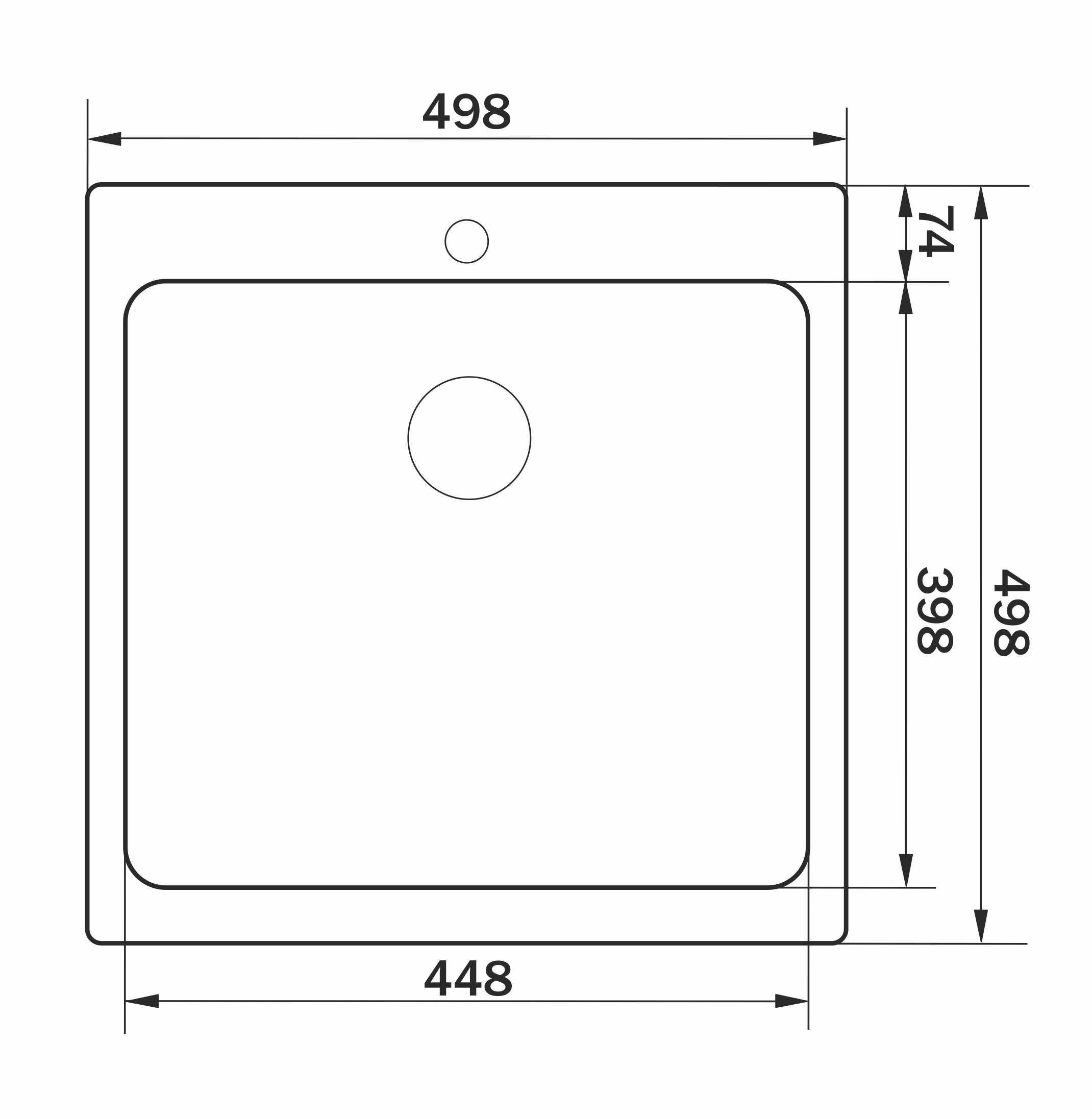 Мийка сталева Granado Galera S201 Textures 500х500х220 мм Grey - фото 10 Мийка сталева Granado Galera S201 Textures 500х500х220 мм Grey - фото 10