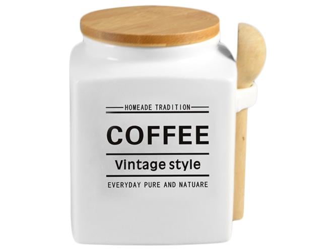 Банка для кави Vintage style з ложкою 800 мл 10x10x13 см (MMS-MC4552-C)