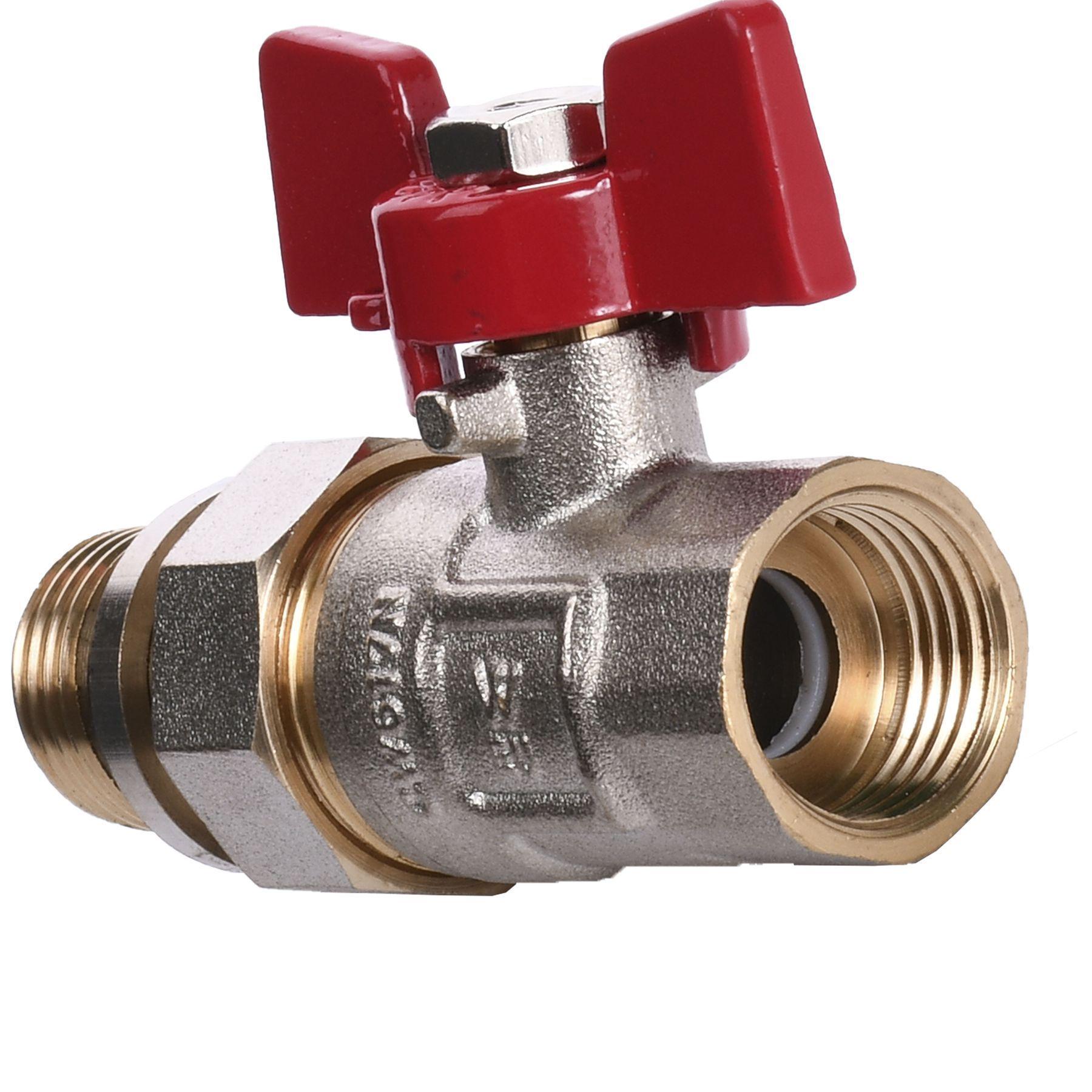 Кран шаровой прямой с американкой Watervalve Q003 NV-V123 1/2" ЗB (GSR-000010226) - фото 3