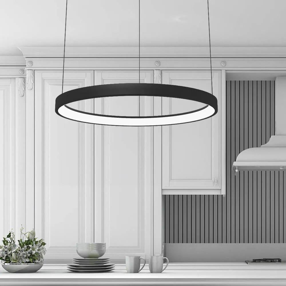 Світильник підвісний Friendlylight Santorini 78 LED 60W 3000/4000K Black (FL3017)