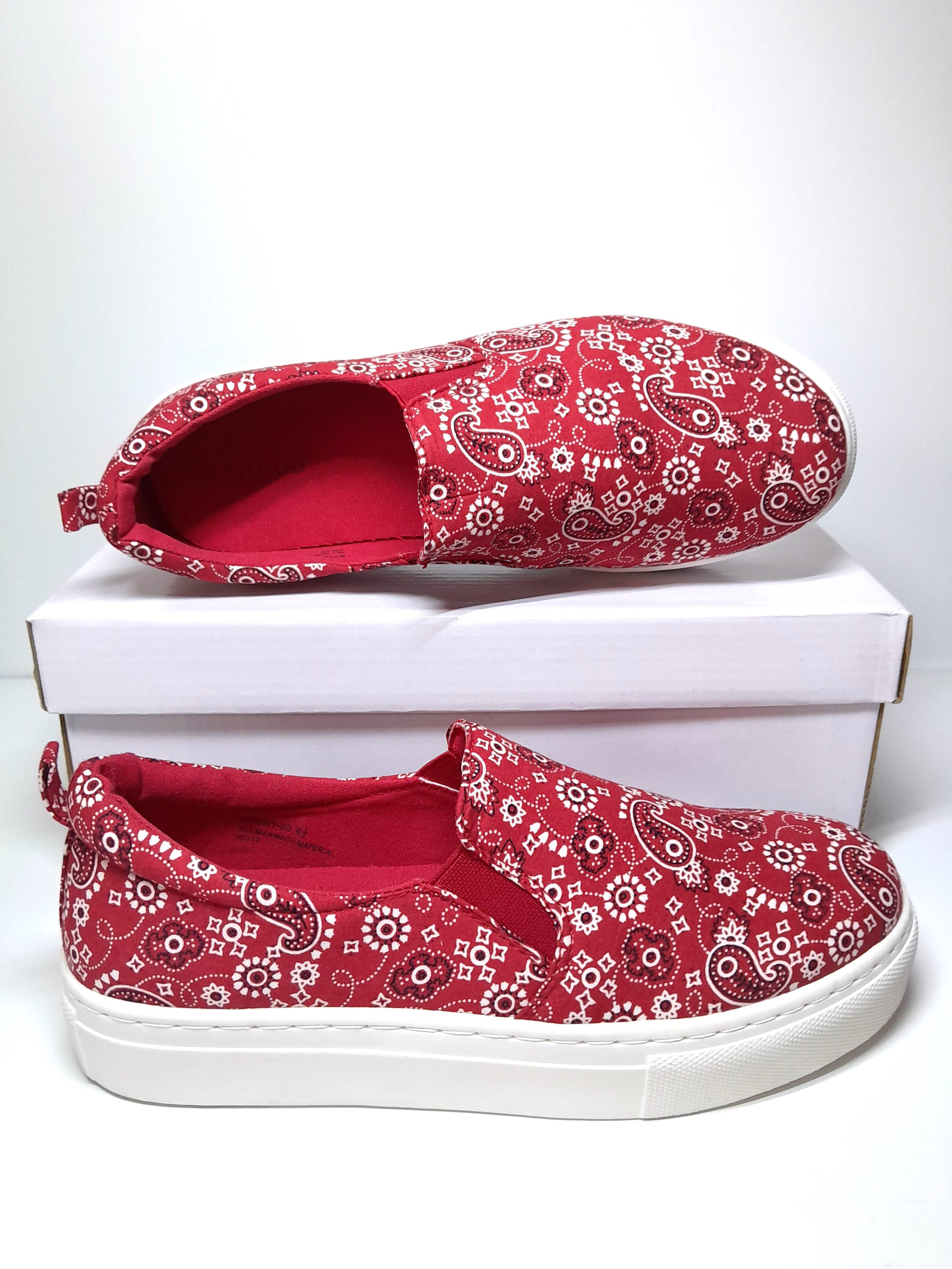 Кеди Bamboo р. 37,5 Червоний пейслі (34010) Кеди Bamboo р. 37,5 Червоний пейслі (34010)