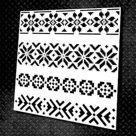 Трафарет DFA Вышиванка для штукатурки и краски (Z00001)