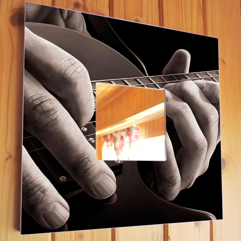 Дзеркало декоративне Гітара Музичні інструменти 260х260 мм (M00268)