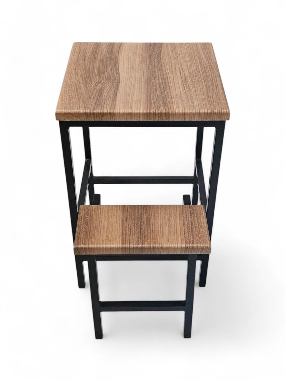 Табурет лофт Linus зі сходинкою 45 см Вишня малага (23682303) - фото 3 Табурет лофт Linus зі сходинкою 45 см Вишня малага (23682303) - фото 3