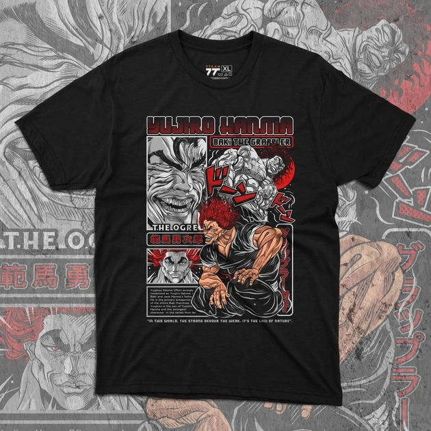 Футболка мужская с принтом BAKI Yujiro Hanma р. 48 (2896478703)