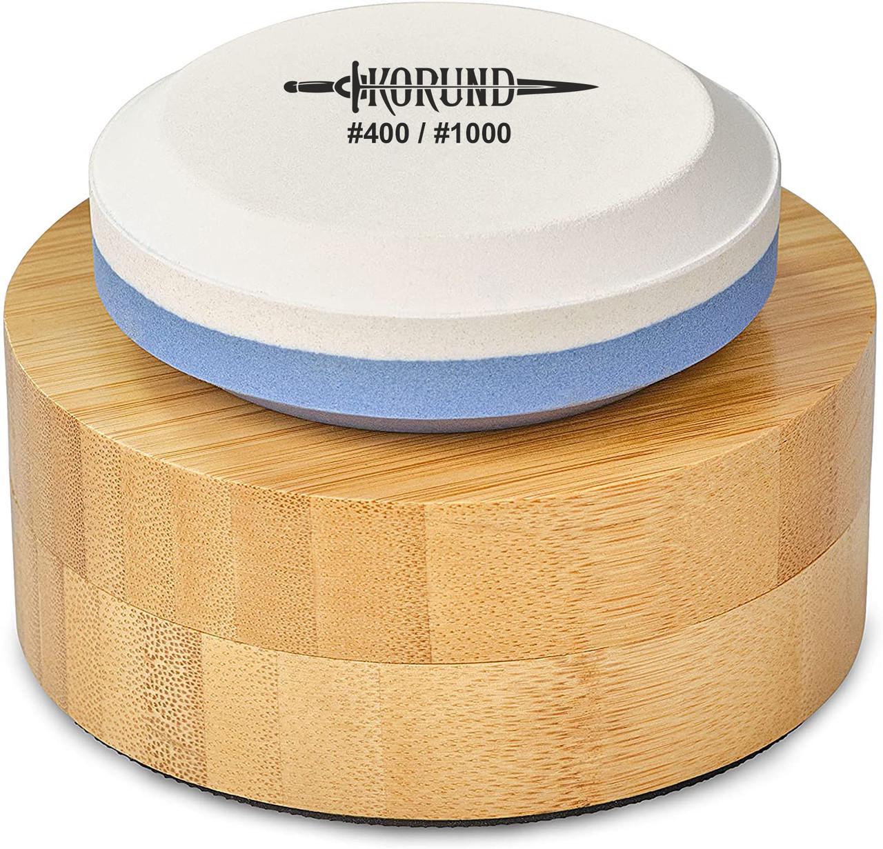 Точильный камень в бамбуковом кейсе Корунд MINI #400/#1000 GRIT карманный Точильный камень в бамбуковом кейсе Корунд MINI #400/#1000 GRIT карманный