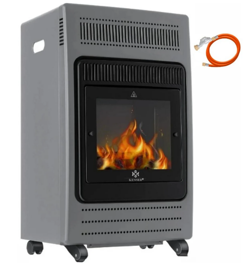 Камин газовый KESSER 72x42x33 см Серый