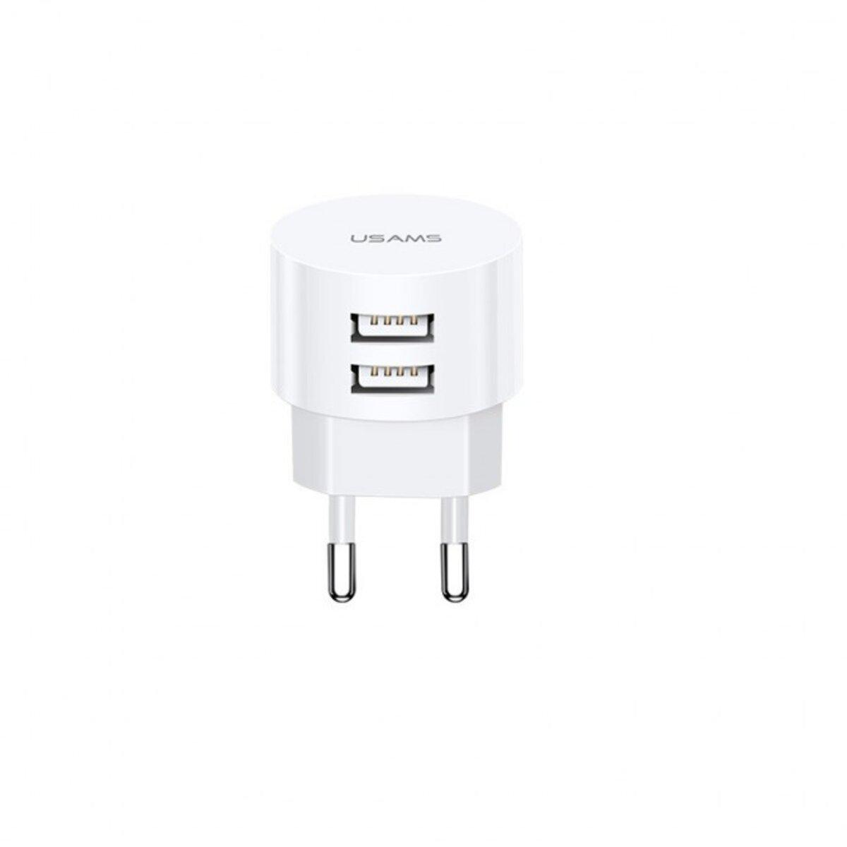 Зарядное устройство сетевое Usams US-CC080 T20 White (CC80TC01)