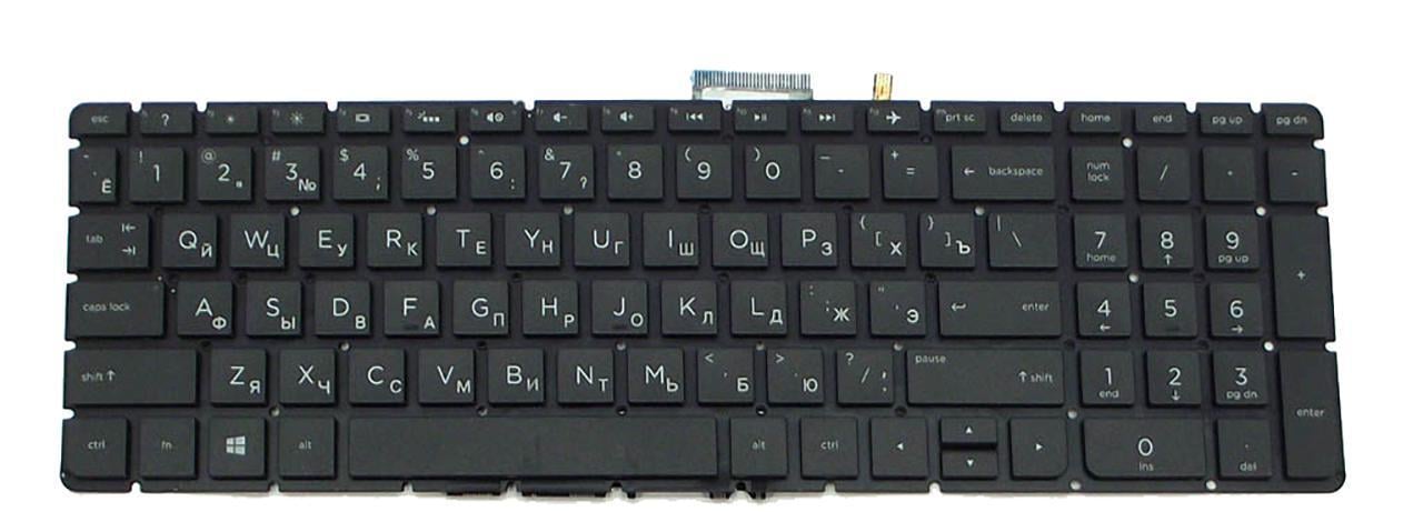Клавіатура для ноутбука HP Pavilion 15-bc з підсвічуванням клавіш матова (832805-251)