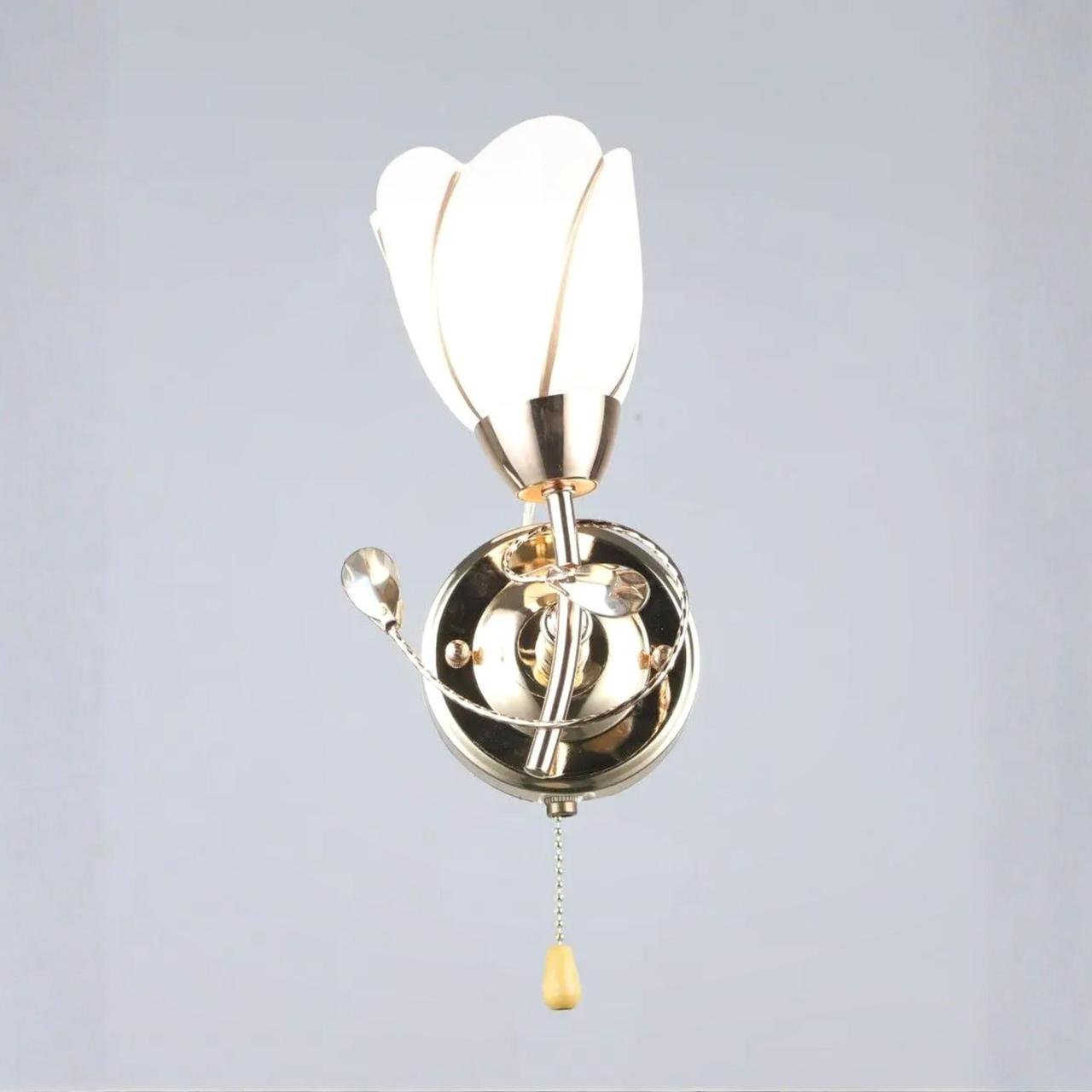 Бра Valeso с плафоном в форме цветка под одну лампу Е27 Бронзовый (B N0282/1W)