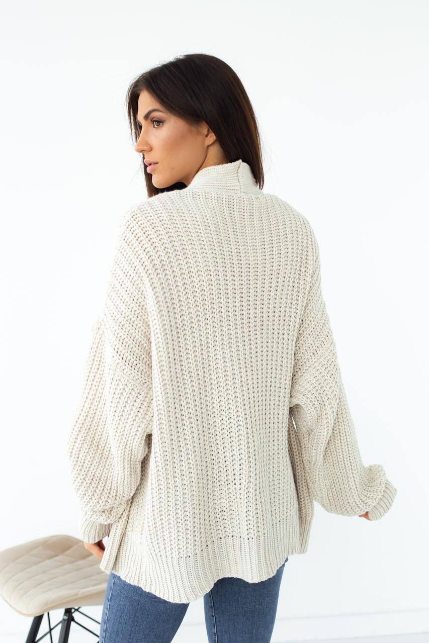 Кардиган вязаный Fame без застежки S Молочный (9527920) - фото 2 Кардиган вязаный Fame без застежки S Молочный (9527920) - фото 2