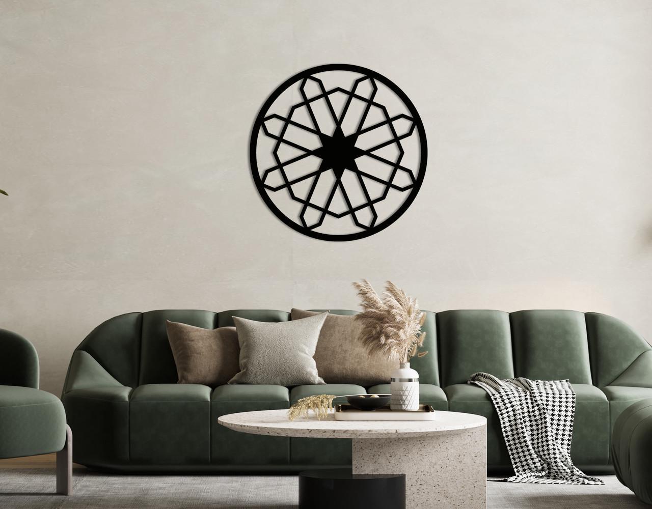 Декоративное панно на стену Upwood Decor Circle-056 42 30х30 см Black (1580483726)