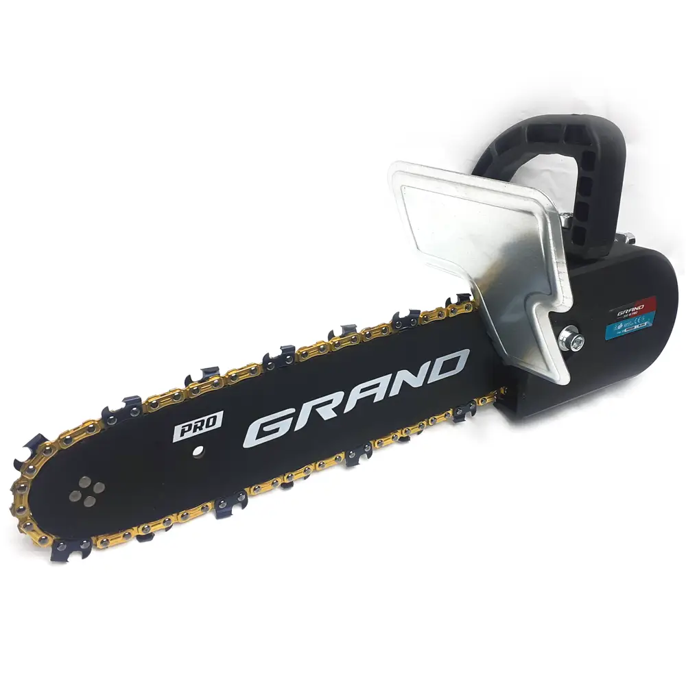 Насадка пила цепная для болгарки Grand 300М PRO с механической подачей масла