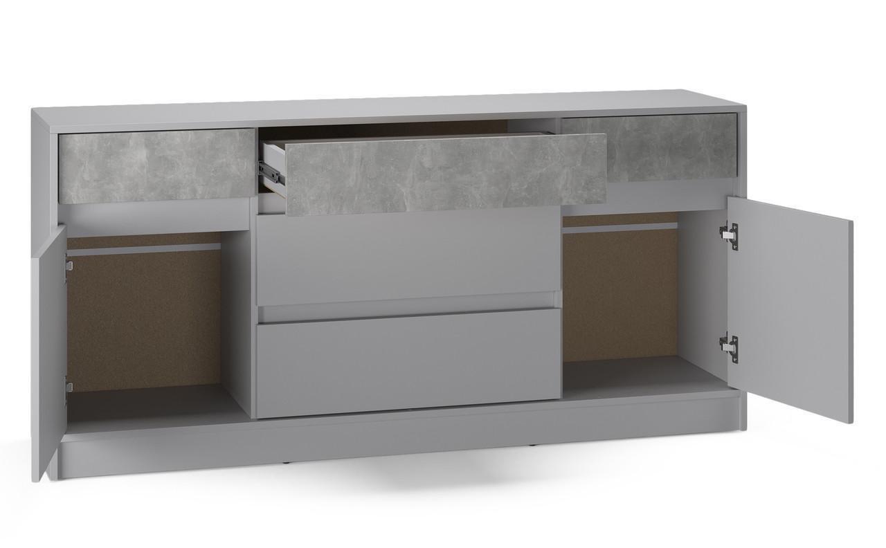 Комод Еверест Стайл-160 160,2х39х75,4 см Кашемир/Бетон (EVR-20740,02) - фото 2 Комод Еверест Стайл-160 160,2х39х75,4 см Кашемир/Бетон (EVR-20740,02) - фото 2