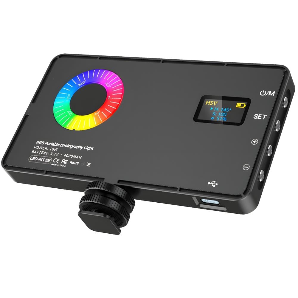 Відеосвітло для фото-відеозйомки повнокольорове RGB LED-M1SE (1016-394-00)