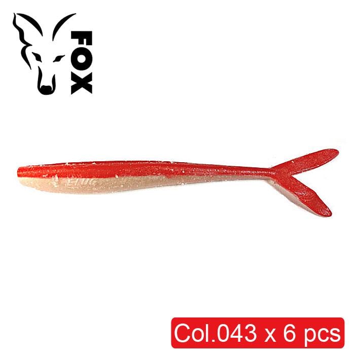 Силіконовий слаг Fox Slug №043 їстівний 9 см 6 шт. Red/Perlamutr (8774)
