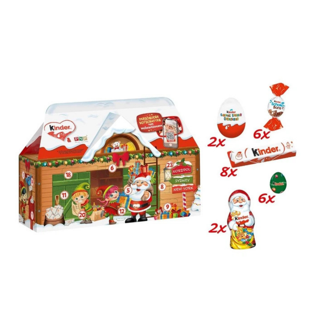 Адвент календар Новорічний будиночок із солодощами Kinder Mix Advent Calendar 3D House 234 г - фото 2 Адвент календар Новорічний будиночок із солодощами Kinder Mix Advent Calendar 3D House 234 г - фото 2
