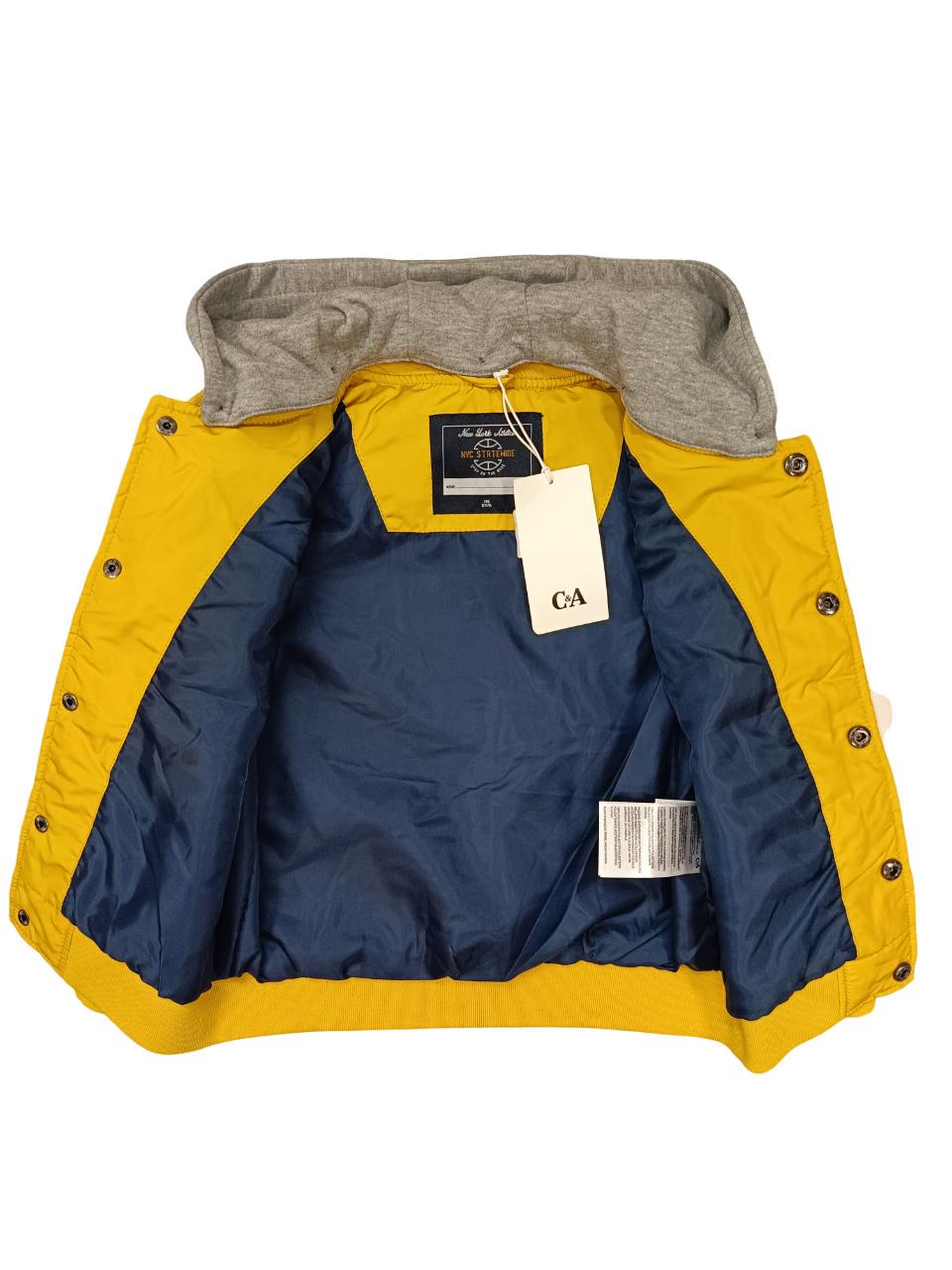 Куртка-бомбер дитяча для хлопчика C&A демісезонна 116 см Жовтий (0531) - фото 4 Куртка-бомбер дитяча для хлопчика C&A демісезонна 116 см Жовтий (0531) - фото 4