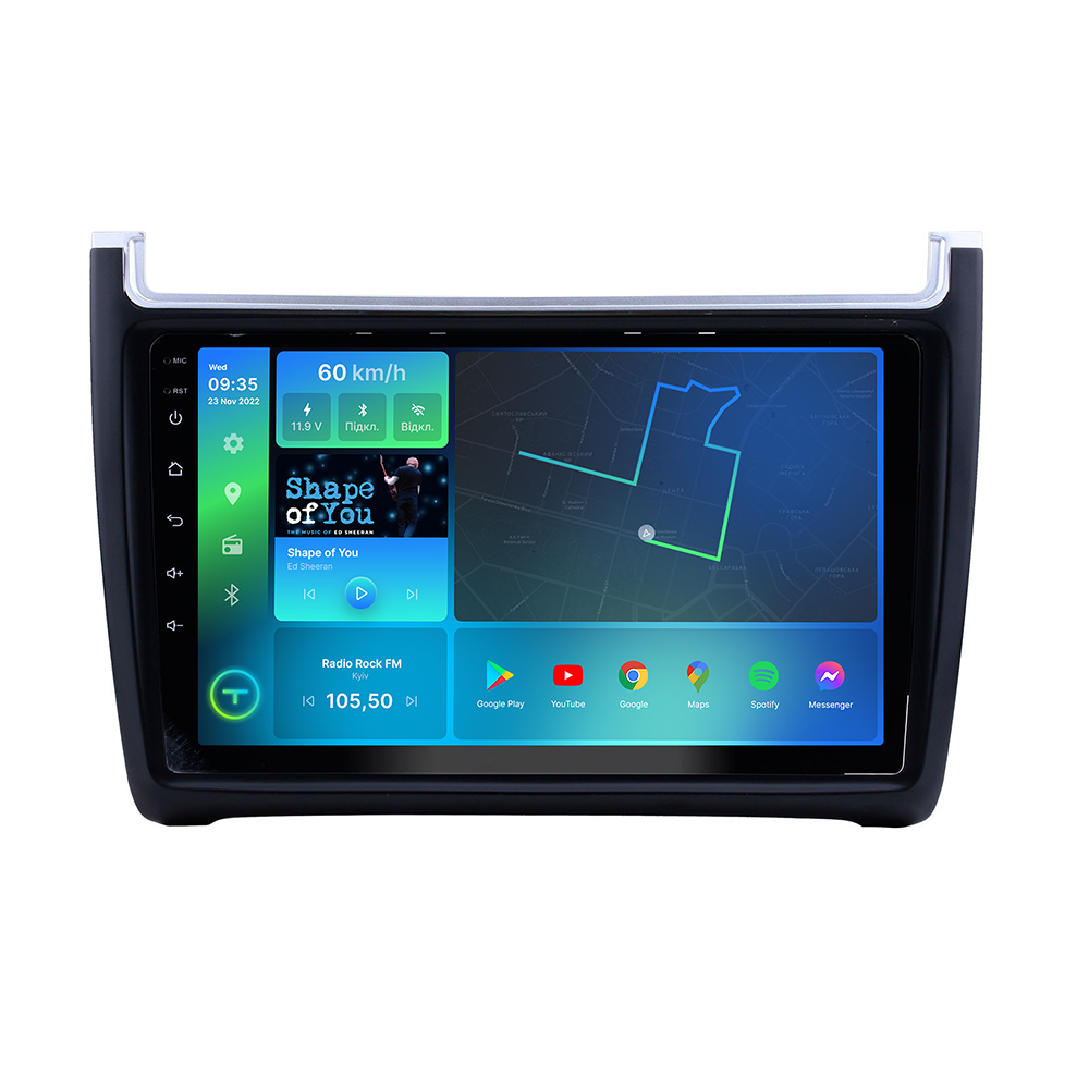 Автомагнитола штатная Torssen F9464 для VW Polo 2012- г. 4G/Carplay/DSP 4/64 GB 9" (202302686)