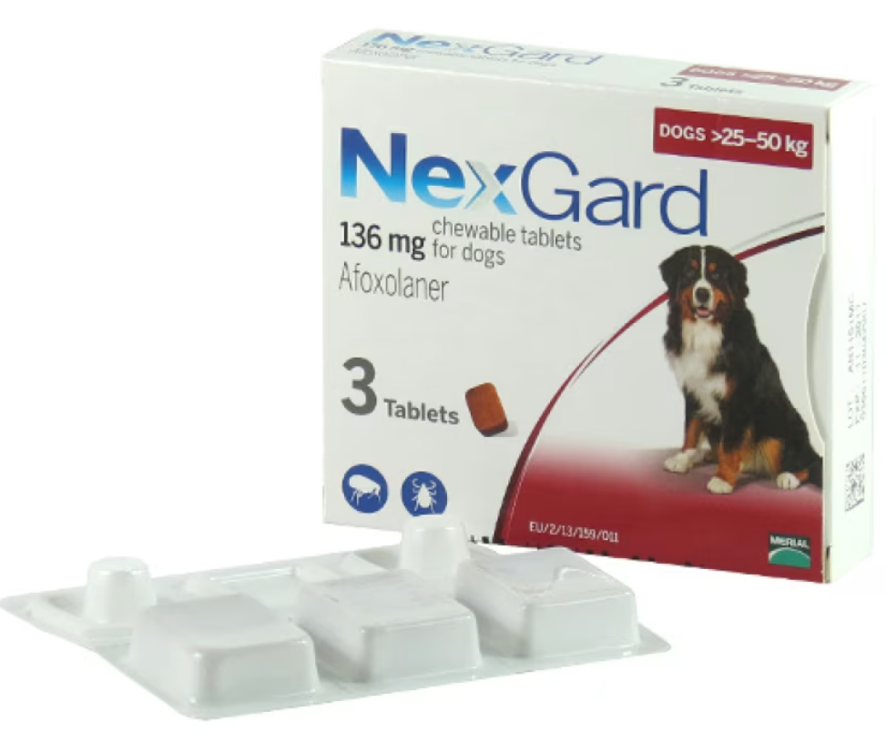Таблетка для Собак Boehringer Ingelheim NexGard від 25-50 кг 1 таблетка (35556804)