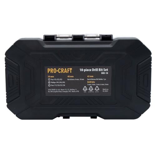 Набір свердл та біт ProCraft DBS18 18 од. - фото 5