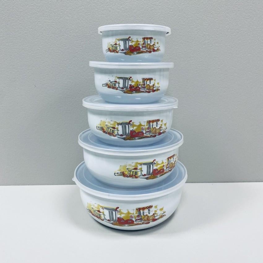 Набор лоточков A-Plus KL-58/2 эмалированных с пластиковыми крышками (2351503466)