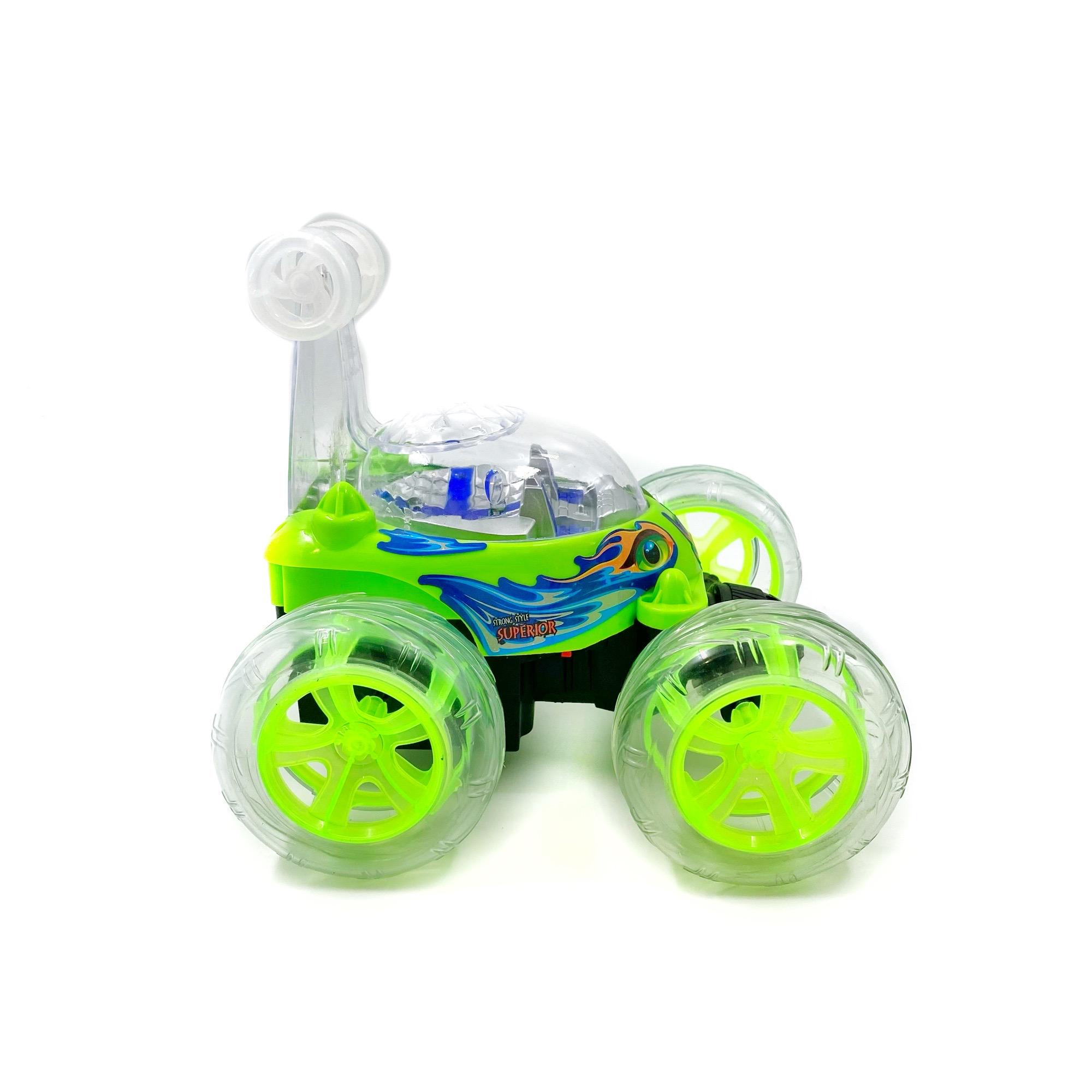 Машинка перевёртыш Jia Yue Toys на радиоуправлении с подсветкой 4,8 В 16 см Зеленый (77463z) - фото 9