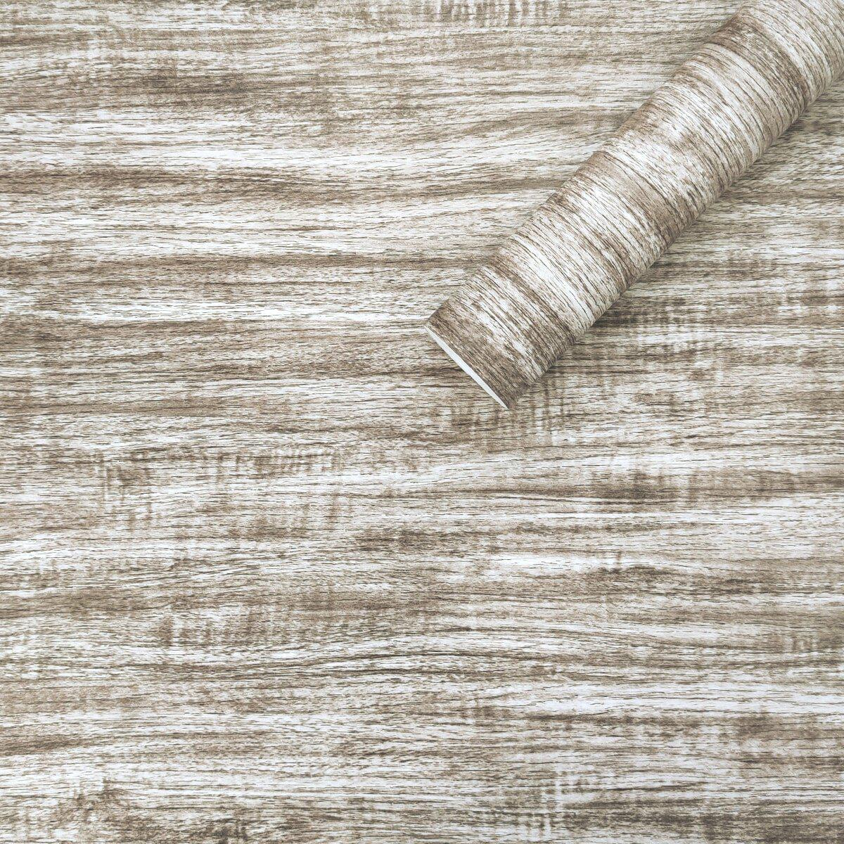 Самоклеящаяся пленка Дерево 0,45х10 м Кремовый (SW-00001241)