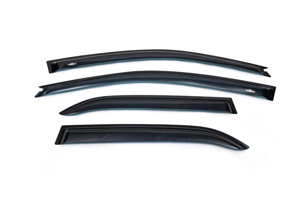 Ветровики SD HIC для Mitsubishi Lancer 9 2004-2008 гг. поликарбонат Черный
