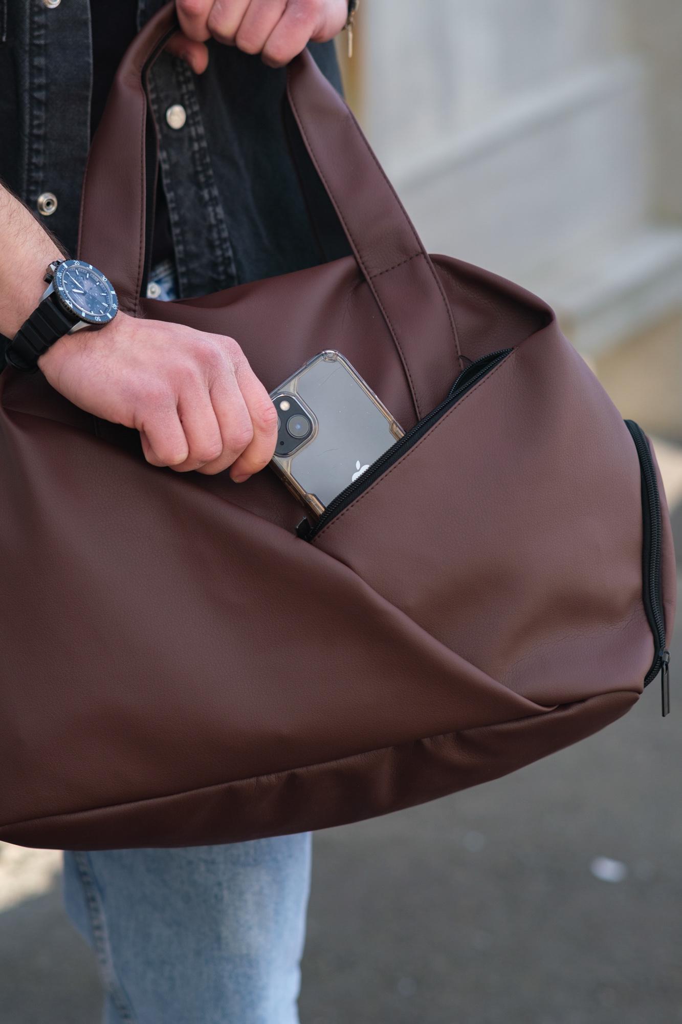 Сумка мужская Without Gym дорожная багажная Brown (8049530) - фото 6 Сумка мужская Without Gym дорожная багажная Brown (8049530) - фото 6