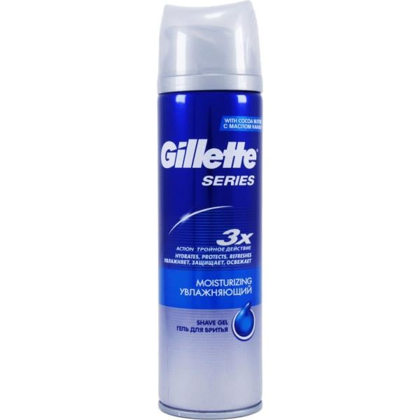 Гель для бритья Gillette Moisturizing Масло какао 200 мл (3014260220051)