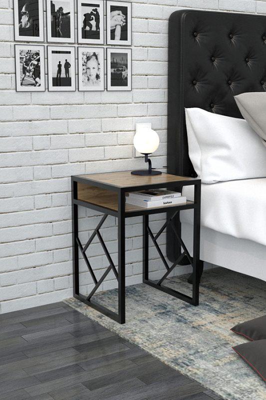 Тумба прикроватная EcoLoft Ривера DSP-1084 Лофт Дуб Аппалачи (22876305) - фото 3 Тумба прикроватная EcoLoft Ривера DSP-1084 Лофт Дуб Аппалачи (22876305) - фото 3