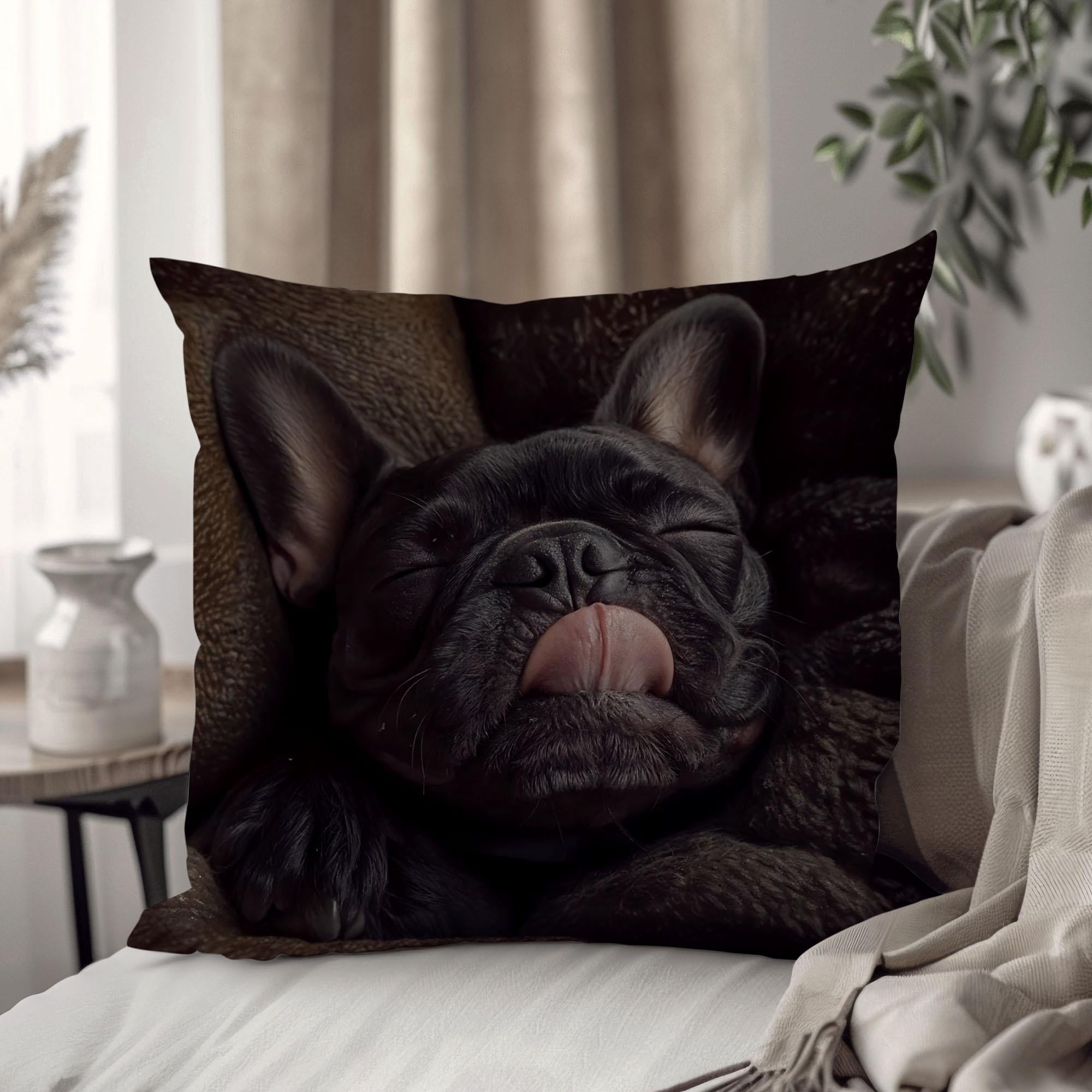 Подушка плюшева смішна з приколом WONKEY Собака 45х45 см (13067)