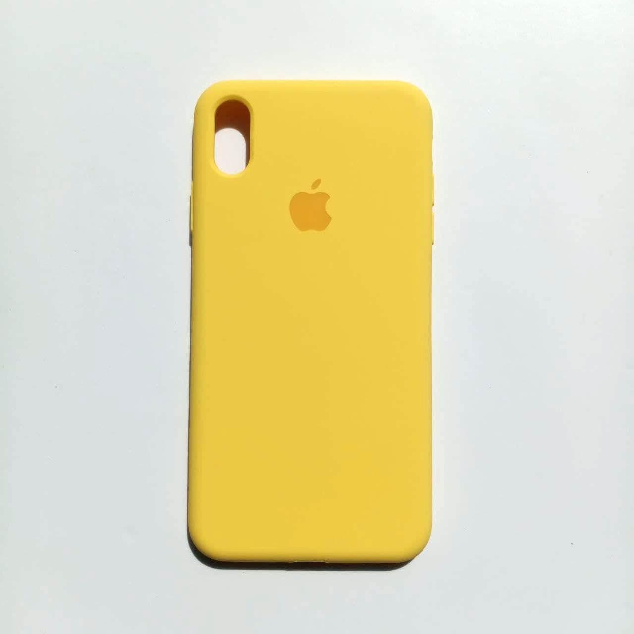 Чехол Silicone Case для Apple iPhone XS Max Yellow