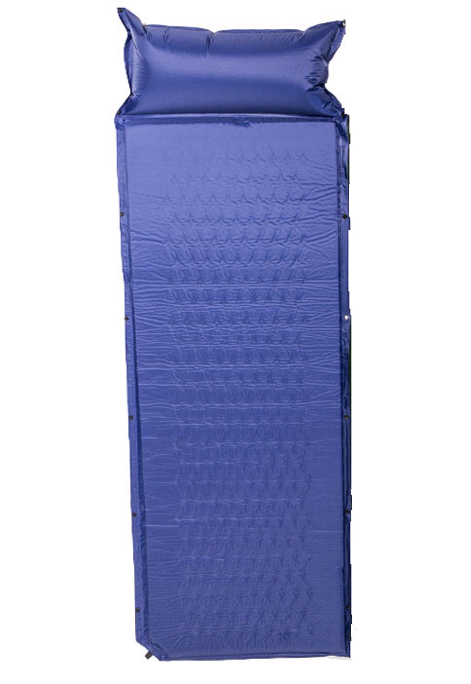 Коврик-матрас туристический ZANO BLUE 190х65 см самонадувающийся с подушкой