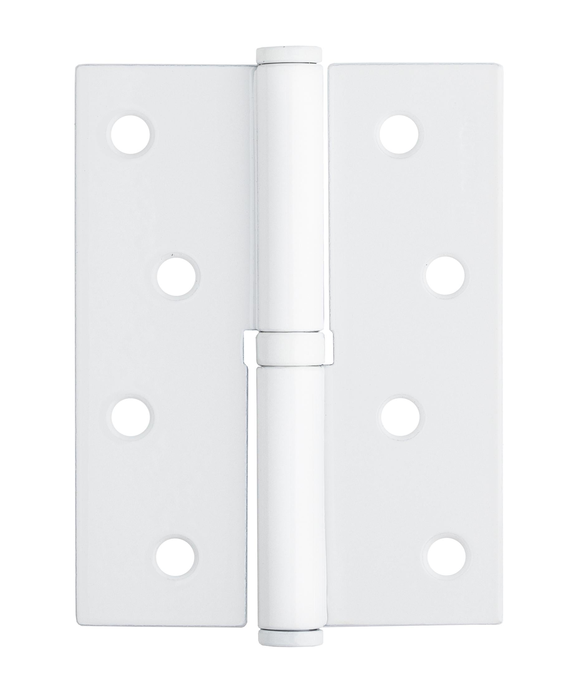 Петля для дверей врезная разъемная Paladii левая 1ВВ MW 100х75х2,5 мм 2 шт. Белый (ПП100)
