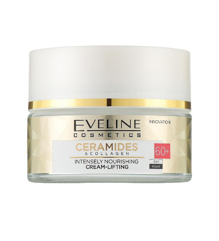 Крем для лица EVELINE CERAMIDES & COLLAGEN 60+ питательный дневной и ночной 50 мл (9982) Крем для лица EVELINE CERAMIDES & COLLAGEN 60+ питательный дневной и ночной 50 мл (9982)